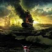 Movie, Pirates of the Caribbean: On Stranger Tides(美國) / 加勒比海盜 神鬼奇航：幽靈海(台) / 加勒比海盗4：惊涛怪浪(中) / 加勒比海盜：魔盜狂潮(港), 電影海報, 俄羅斯, 預告