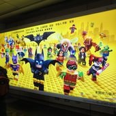 Movie, The Lego Batman Movie(美國) / 樂高蝙蝠俠電影(台) / 乐高蝙蝠侠大电影(中) / LEGO 蝙蝠俠英雄傳(港), 廣告看板, 捷運台北車站