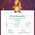 APP, Pokémon GO, 寶可夢資料, #004 小火龍/Charmander