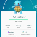 APP, Pokémon GO, 寶可夢資料, #007 傑尼龜/Squirtle
