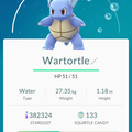 APP, Pokémon GO, 寶可夢資料, #008 卡咪龜/Wartortle