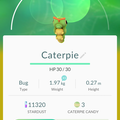 APP, Pokémon GO, 寶可夢資料, #010 綠毛蟲/Caterpie