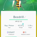 APP, Pokémon GO, 寶可夢資料, #015 大針蜂/Beedrill