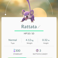 APP, Pokémon GO, 寶可夢資料, #019 小拉達/Rattata