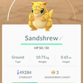APP, Pokémon GO, 寶可夢資料, #027 穿山鼠/Sandshrew