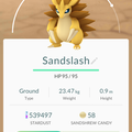 APP, Pokémon GO, 寶可夢資料, #028 穿山王/Sandslash