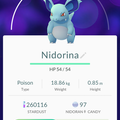 APP, Pokémon GO, 寶可夢資料, #030 尼多娜/Nidorina