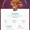 APP, Pokémon GO, 寶可夢資料, #037 六尾/Vulpix
