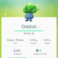 APP, Pokémon GO, 寶可夢資料, #043 走路草/Oddish