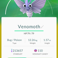 APP, Pokémon GO, 寶可夢資料, #049 摩魯蛾/Venomoth