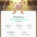 APP, Pokémon GO, 寶可夢資料, #056 猴怪/Mankey