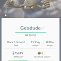 APP, Pokémon GO, 寶可夢資料, #074 小拳石/Geodude