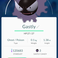 APP, Pokémon GO, 寶可夢資料, #092 鬼斯/Gastly
