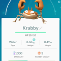 APP, Pokémon GO, 寶可夢資料, #098 大鉗蟹/Krabby