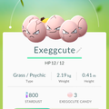 APP, Pokémon GO, 寶可夢資料, #102 蛋蛋/Exeggcute