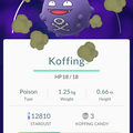APP, Pokémon GO, 寶可夢資料, #109 瓦斯彈/Koffing