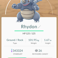 APP, Pokémon GO, 寶可夢資料, #112 鑽角犀獸/Rhydon