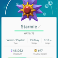 APP, Pokémon GO, 寶可夢資料, #121 寶石海星/Starmie