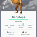APP, Pokémon GO, 寶可夢資料, #141 鐮刀盔/Kabutops