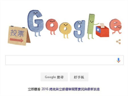 Google, 2016年台灣總統大選
