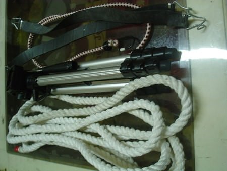 2005年環島, 後記, 繩子、腳架、伸縮繩