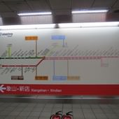 台北捷運, 紅線, 信義線, 中正紀念堂站, 路線看板