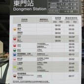 台北捷運, 紅線, 信義線, 東門站, 時刻表