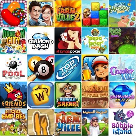 Facebook 最熱門的25個遊戲(2013年7月)