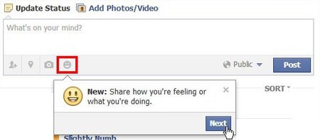 臉書（Facebook）告訴朋友你在幹麼