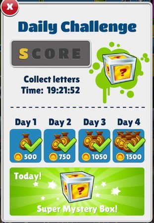 Subway Surfers, Daily Challenge
