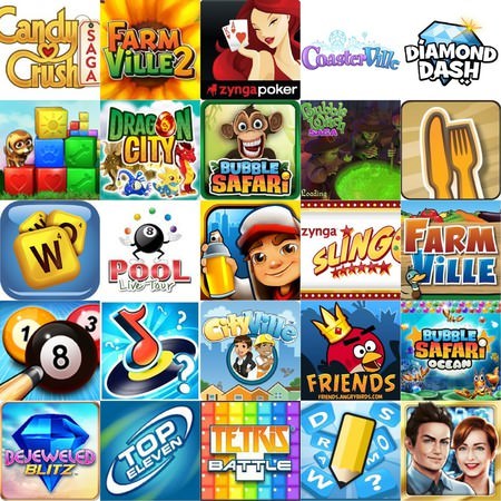 Facebook 最熱門的25個遊戲(2013年3月)