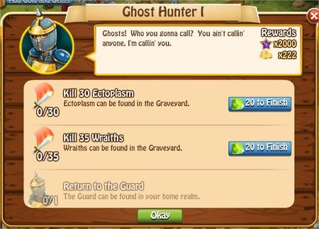 Ghost Hunter I, Legends: Rise of a Hero
