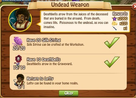 Undead Weapon, Legends: Rise of a Hero