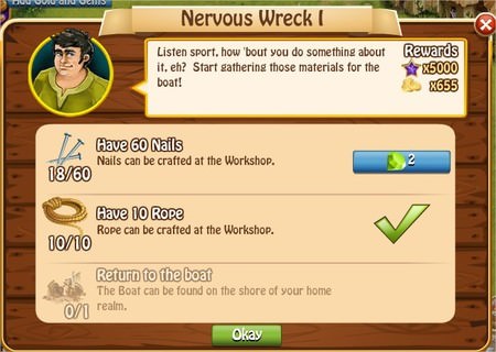 Nercous Wreck I, Legends: Rise of a Hero