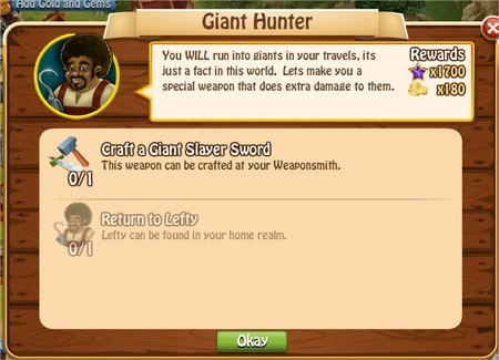 Giant Hunter, Legends: Rise of a Hero