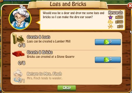 Logs and Bricks, Legends: Rise of a Hero