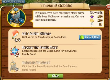 Thieving Goblins, Legends: Rise of a Hero