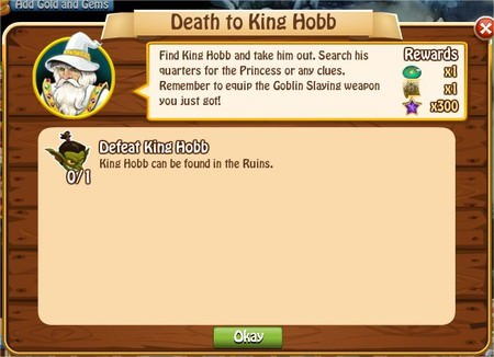 Death to King Hobb, Legends: Rise of a Hero