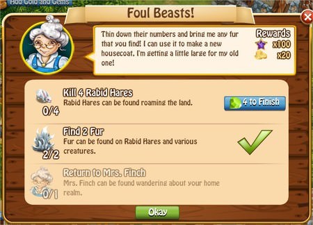 Foul Beasts!, Legends: Rise of a Hero