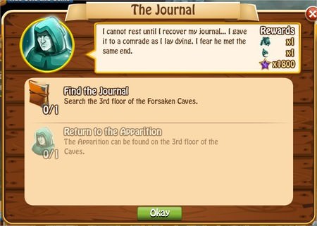 The Journal, Legends: Rise of a Hero
