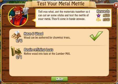 Test Your Metal Mettle, Legends: Rise of a Hero