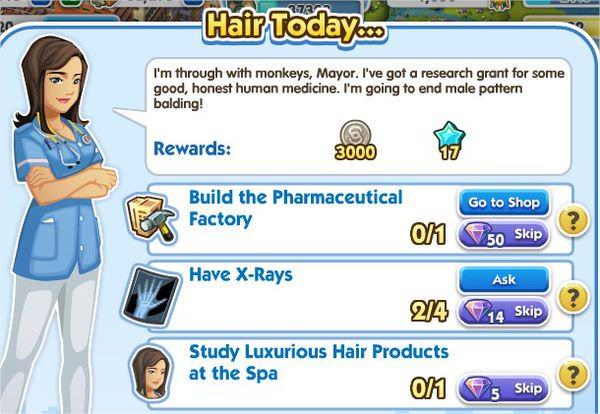 SimCity Social, Hair Today...
