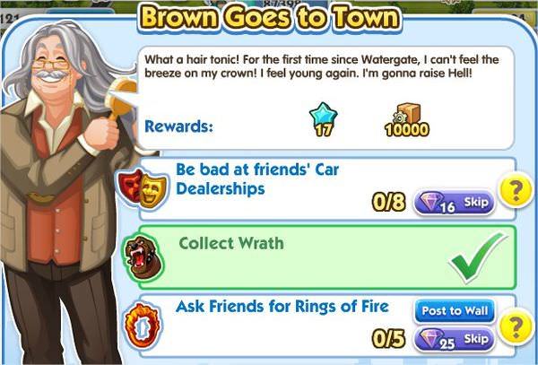 SimCity Social, Brown Goes to Town