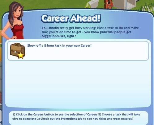 The Sims Social, Career Ahead!