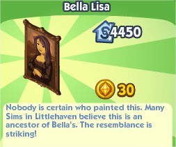 The Sims Social, Bella Lisa