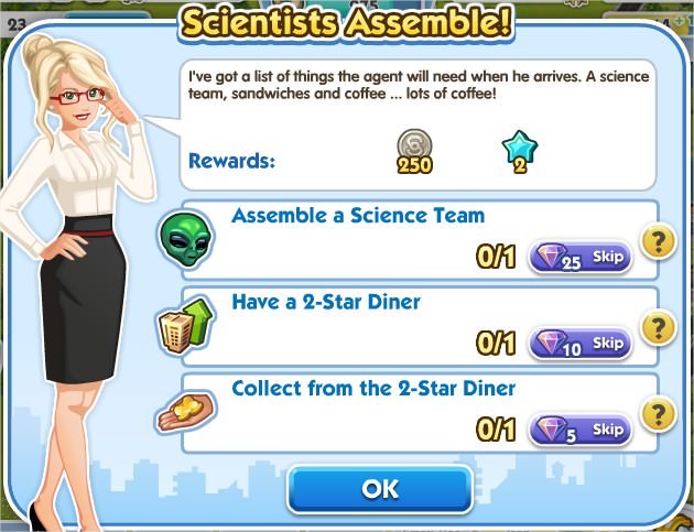 SimCity Social, Scientists Assemble!