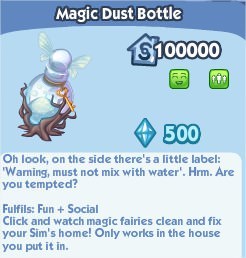 The Sims Social, Mafic Dust Bottle
