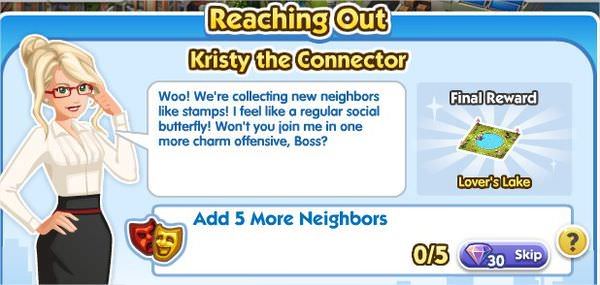 SimCity Social, Kristy the Connector