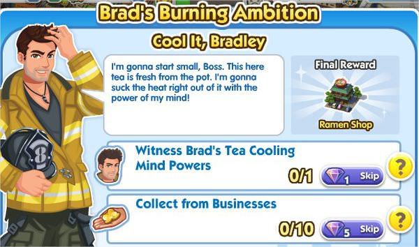 SimCity Social, Cool It, Bradley