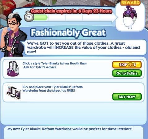 The Sims Social, Fashionably Great 1